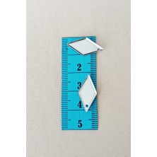 Royaleks Oya Abiye Bileklik Kolye Pleksi Metalik Plastik Pul Gümüş Renk 8 Gram 40 Adet - BNC517