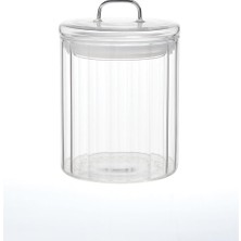Mien Line 700 ml Borosilikat Cam Kavanoz – Contalı Kapaklı