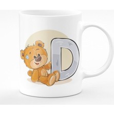 Mio Life D Harfli Ayıcıklı Porselen Kupa