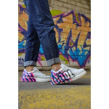 Nil Avm CH254  Cbt Pittura Erkek Ayakkabı 486 Pembe / Mavı Cool