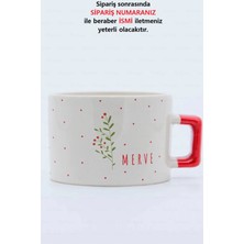 Mio Life Kokina Çiçeği Kişiye Özel Minimalist Isimli Lüks Nescafe Fincanı