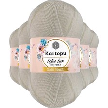 Kartopu 5 Adet Lotus Lux Bikini Büstiyer Bluz Simli Örgü Ipi K019 Açık Krem