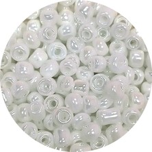 Royaleks Dökme Cam Kum Boncuk (8/0) 3 mm - 20 Gram - Inci Beyaz - BNC145