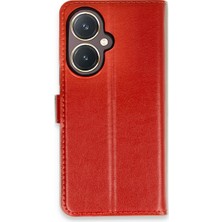 Pazarcan Vivo Y27 Kılıf Trend S Plus Kapaklı Kılıf - Kırmızı