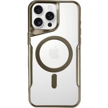 Pazarcan Iphone 16 Pro Kılıf Boyi Magsafe Silikon Kapak - Desert