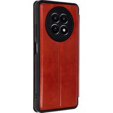 Pazarcan Realme 12 5g Kılıf Flip Cover - Kırmızı