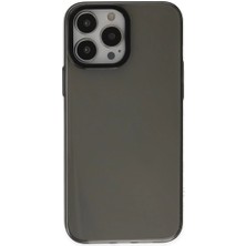 Pazarcan Iphone 13 Pro Max Kılıf Anka Pc Sert Metal Kapak - Siyah