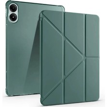 Pazarcan Redmi Pad Se 4g Kılıf Kalemlikli Mars Tablet Kılıfı - Koyu Yeşil