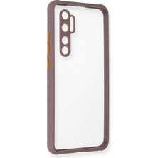 Pazarcan Mi Note 10 Lite Kılıf Miami Şeffaf Silikon - Açık Mor