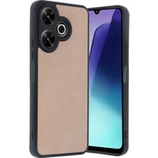 Pazarcan Redmi 13 4g Kılıf Aras Deri Kapak - Pudra