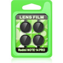 Pazarcan Redmi Note 14 Pro 5g Raze Metal Kamera Lens - Siyah