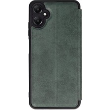 Pazarcan Samsung Galaxy A05 Kılıf Flip Cover - Koyu Yeşil