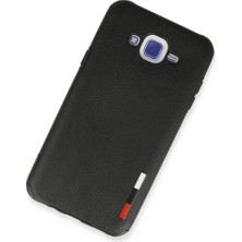 Pazarcan Samsung Galaxy J7 Kılıf Loop Deri Silikon - Siyah