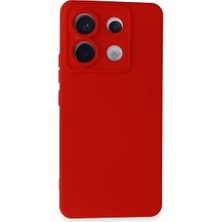 Pazarcan Redmi Note 13 Pro 5g Kılıf Nano Içi Kadife Silikon - Kırmızı