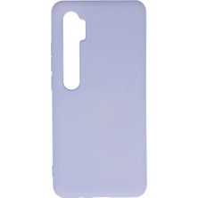 Pazarcan Mi Note 10 Lite Kılıf Nano Içi Kadife Silikon - Lila