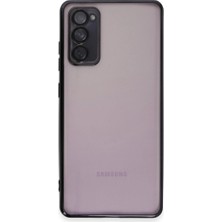 Pazarcan Samsung Galaxy S20 Fe Kılıf Lensli Silikon - Siyah