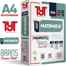 İnformal Yayınları 2026 YKS TYT Matematik 3 Adım Manifesto 10 Adet Branş Deneme Paketi Dijital Çözümlü