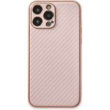 Pazarcan Iphone 13 Pro Kılıf Coco Karbon Silikon - Pembe