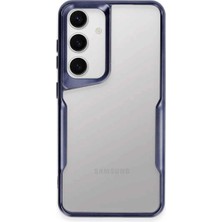 Pazarcan Samsung Galaxy S24 Kılıf Boyi Silikon Kapak - Lacivert