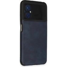 Pazarcan Poco M5 Kılıf Loop Deri Silikon - Lacivert