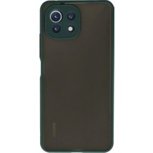 Pazarcan Mi 11 Lite Kılıf Montreal Silikon Kapak - Yeşil