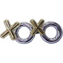 Pazarcan Xoxo Yazılı Yılbaşı Partisi Gözlüğü Gümüş Renk