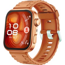 Pazarcan Huawei Fit 4 Nova Silikon Kordon - Turuncu