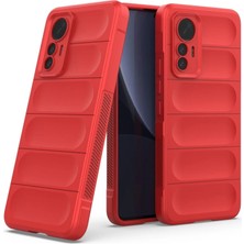 Pazarcan Mi 12 Lite Kılıf Optimum Silikon - Kırmızı