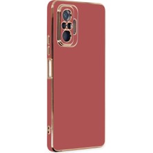 Pazarcan Redmi Note 10 Pro Kılıf Volet Silikon - Kırmızı