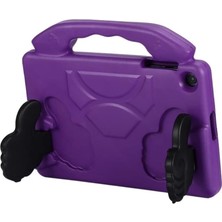 Pazarcan Samsung Galaxy Tab A9 Plus Kılıf Like Stantlı Tablet Silikon - Mor