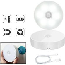 Pazarcan Hareket Sensörlü USB Şarjli LED Işik Lamba