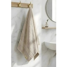 Nimba Home Premium Bej %100 Pamuk El Yüz Havlusu 50X80 cm