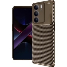 Pazarcan Realme C75 4g Auto Focus Karbon Kapak - Kahverengi