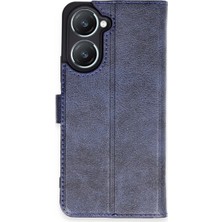 Pazarcan Vivo Y18 Kılıf Trend S Plus Kapaklı Kılıf - Lacivert
