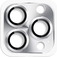 Pazarcan Iphone 16 Pro Max Pers Alüminyum Kamera Lens - Gümüş