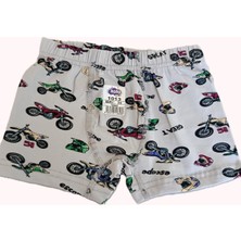 Bulut Anne ve Çocuk Erkek Çocuk %95 Pamuklu Tekli Boxer Renkli ve Desenli