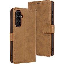 Pazarcan Samsung Galaxy A17 5g Trend S Plus Kapaklı Kılıf - Taba