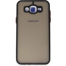 Pazarcan Samsung Galaxy J7 Kılıf Montreal Silikon Kapak - Siyah