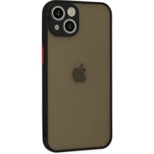 Pazarcan Iphone 14 Kılıf Montreal Silikon Kapak - Siyah
