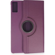 Pazarcan Samsung Galaxy T550 Tab A 9.7 Kılıf 360 Tablet Deri Kılıf - Mürdüm