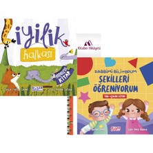 Gülce Kitap Iyilik Halkası Yapbozlu Kitap, Rabbimi Biliyorum Şekilleri Öğreniyorum (Tak-Çıkar Kitap)(2kitap)