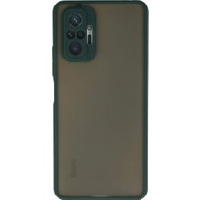 Pazarcan Redmi Note 10 Pro Kılıf Montreal Silikon Kapak - Yeşil