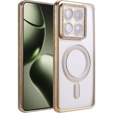 Pazarcan Mi 14T Pro Joke Simli Magneticsafe Kılıf - Gold