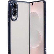 Pazarcan Samsung Galaxy S25 Edge Lensli Silikon - Lacivert