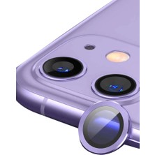 Pazarcan Iphone 11 Raze Metal Kamera Lens - Mor