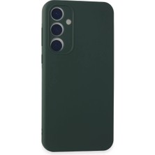 Pazarcan Samsung Galaxy A35 5g Kılıf First Silikon - Koyu Yeşil