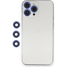 Pazarcan Iphone 12 Pro Max Shine Kamera Lens - Lacivert