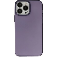 Pazarcan Iphone 14 Pro Max Kılıf Modos Metal Kapak - Mor