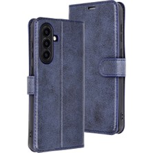 Pazarcan Samsung Galaxy A56 Kılıf Trend S Plus Kapaklı Kılıf - Lacivert