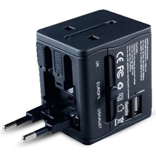 Direkstoktan General Home Universal Seyahat Adaptörü / Seyahat Tipi Dönüştürücü Priz Adaptörü